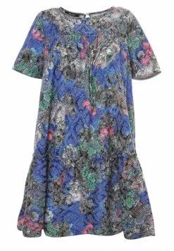 Madam-T Robe De Jour - Kornblume Blau, Rosa