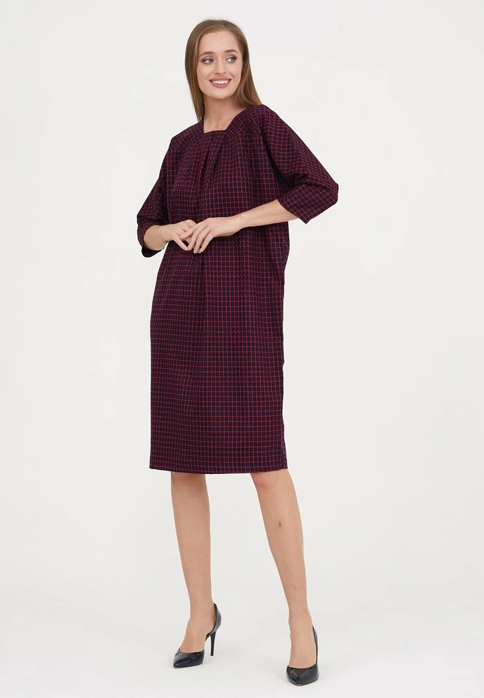 Madam-T VIKANA - Robe De Jour - Blau Rot 4 Madam-T VIKANA - Robe De Jour - Blau Rot – Image 4