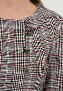 Madam-T VESTA - Robe De Jour - Grünes Leder Olegine Rot -Madam-T Soldes 2022 c59d64f551d949db91f73728c20675a4