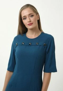 Madam-T NOELLA - Robe Fourreau - Aqua -Madam-T Soldes 2022 c5fe4c7aca394c21b4b6426be9c0052f