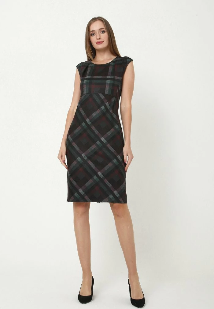 Madam-T MUTALA - Robe Fourreau - Pflaume Grün 5 Madam-T MUTALA - Robe Fourreau - Pflaume Grün – Image 5