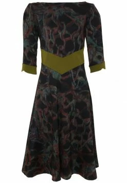 Madam-T Robe En Jersey - Schwarz Grün -Madam-T Soldes 2022 c639d0b2ba154fb89c38bd2fed6600ee