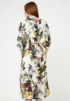 Madam-T Robe De Jour - Milchig, Gelb -Madam-T Soldes 2022 c6823f8bbf1f43b6b0a7890ee4e087d2