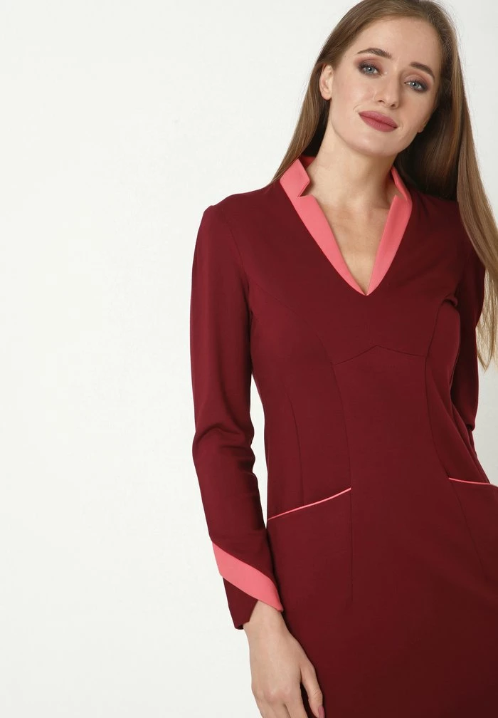 Madam-T Robe En Jersey - Weinrot 6 Madam-T Robe En Jersey - Weinrot – Image 6