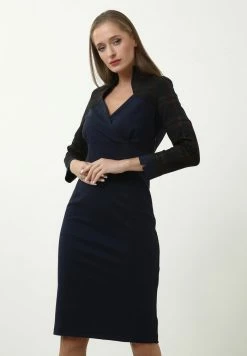 Madam-T MARGARET - Robe Fourreau - Blau, Rot -Madam-T Soldes 2022 c6b05572b1c641738a3dd235618e3410