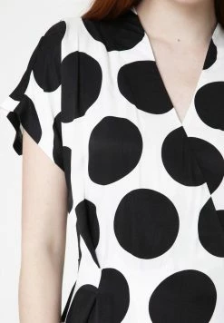 Madam-T RACHEL - Robe De Jour - Weiß Schwarz -Madam-T Soldes 2022 c722c731976a453aab581740de89b63e