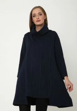 Madam-T Robe En Jersey - Blue -Madam-T Soldes 2022 c72988908937422f93d58c9d9ba3d77a