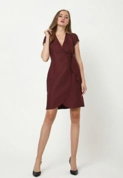 Madam-T ALLTAGSKLEID KLIMANA - Robe De Jour - Dunkel-weinrot