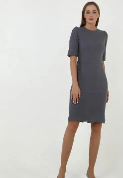 Madam-T TROPICANA - Robe Fourreau - Grau -Madam-T Soldes 2022 c7677de973634de481eb9eb6a51a0140