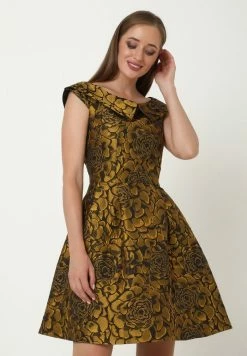 Madam-T ALLTAGS LUDOVIKA - Robe De Soirée - Schwarz, Senf