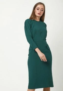 Madam-T Robe Fourreau - Grün -Madam-T Soldes 2022 c7e3d2835d4543f68581436761bc4bd6