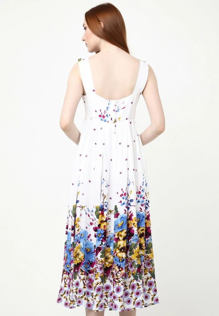 Madam-T TOSCANA - Robe De Jour - Weiß, Hellblau 3 Madam-T TOSCANA - Robe De Jour - Weiß, Hellblau – Image 3