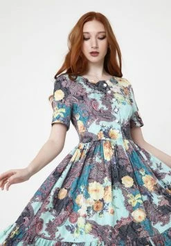 Madam-T CHIARA - Robe De Jour - Light Green /multi Coloured -Madam-T Soldes 2022 c8de57baa165410bb778a63bf46843d8