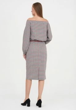 Madam-T KALIPSA - Robe Fourreau - Grüner Zig/rot -Madam-T Soldes 2022 ca0ea4eb4cb1478ba512ad3bb6395b59