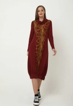 Madam-T LIANA - Robe Pull - Weinrot