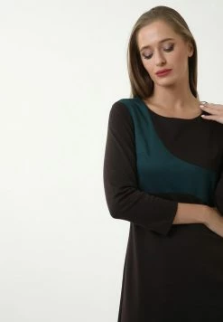 Madam-T OVARA - Robe De Jour - Brown, Aqua -Madam-T Soldes 2022 cac25a55e0034a57902b3cf5d4b554d6