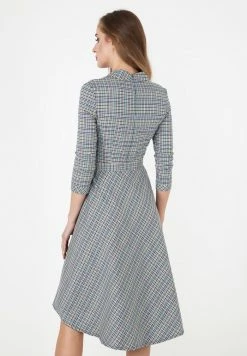 Madam-T SAMBRA - Robe De Jour - Grau/gelb -Madam-T Soldes 2022 cac63ff5ebb54525a27537dc22dd224e