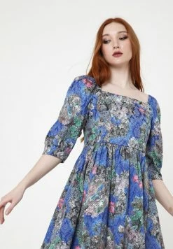 Madam-T CHANTALE - Robe De Jour - Kornblume Blau/rosa -Madam-T Soldes 2022 cadb594f982341b69e939722157fd9d2