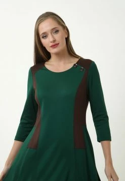 Madam-T Robe En Jersey - Green -Madam-T Soldes 2022 cb481e0dbb2749ccbfc3b27f2d307fbd