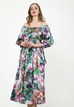 Madam-T ANTONELLA - Robe De Jour - Grau/lila -Madam-T Soldes 2022 cb5aed5d9d424caea3df7549f4618ec2