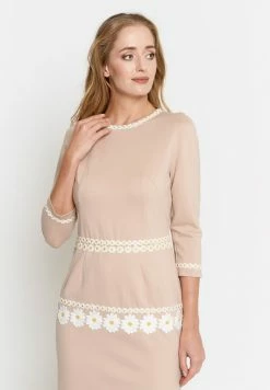 Madam-T RECANA - Robe De Jour - Beige -Madam-T Soldes 2022 cb89edb7145c42be9e012dd7aa3ed968