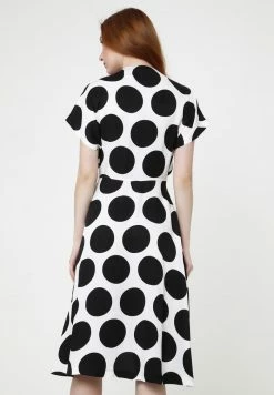 Madam-T RACHEL - Robe De Jour - Weiß Schwarz -Madam-T Soldes 2022 cba2ffcba46141e89e69c702046754a6