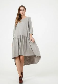 Madam-T Robe De Jour - Hellgrau