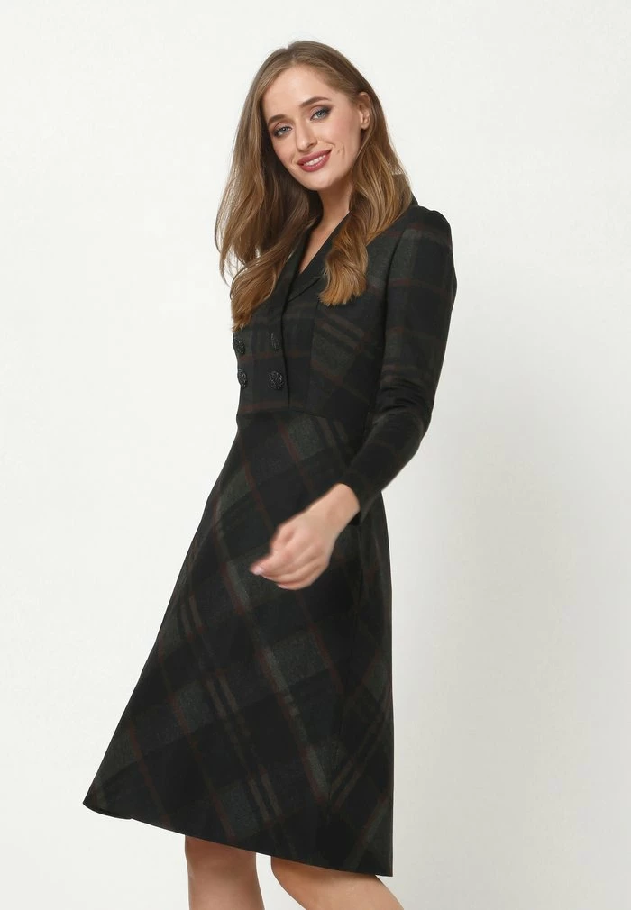 Madam-T JERSEYKLEID - Robe En Jersey - Schwarz Grün 4 Madam-T JERSEYKLEID - Robe En Jersey - Schwarz Grün – Image 4