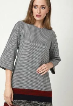 Madam-T MILANIKA - Robe De Jour - Grau, Rot -Madam-T Soldes 2022 cc5f577722de402aabd98077182092af