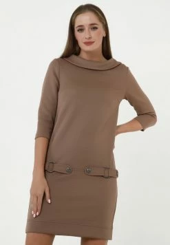 Madam-T SALAMANKA - Robe Fourreau - Hellbraun