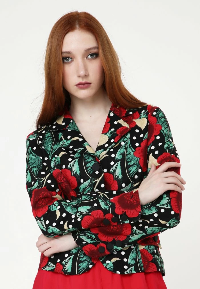 Madam-T Blazer - Schwarz Rot 4 Madam-T Blazer - Schwarz Rot – Image 4