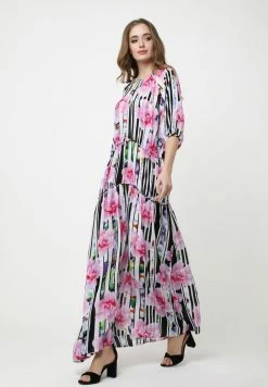 Madam-T GRETELE - Robe Longue - Weiß Rosa 13 Madam-T GRETELE - Robe Longue - Weiß Rosa -Madam-T Soldes 2022 cd5ea645537441bfbcf2e541445cf27d