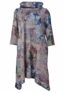 Madam-T SAPPHIRE - Robe Pull - Beige/blau -Madam-T Soldes 2022 cd68997a231e4a4bb6333395a372fc63