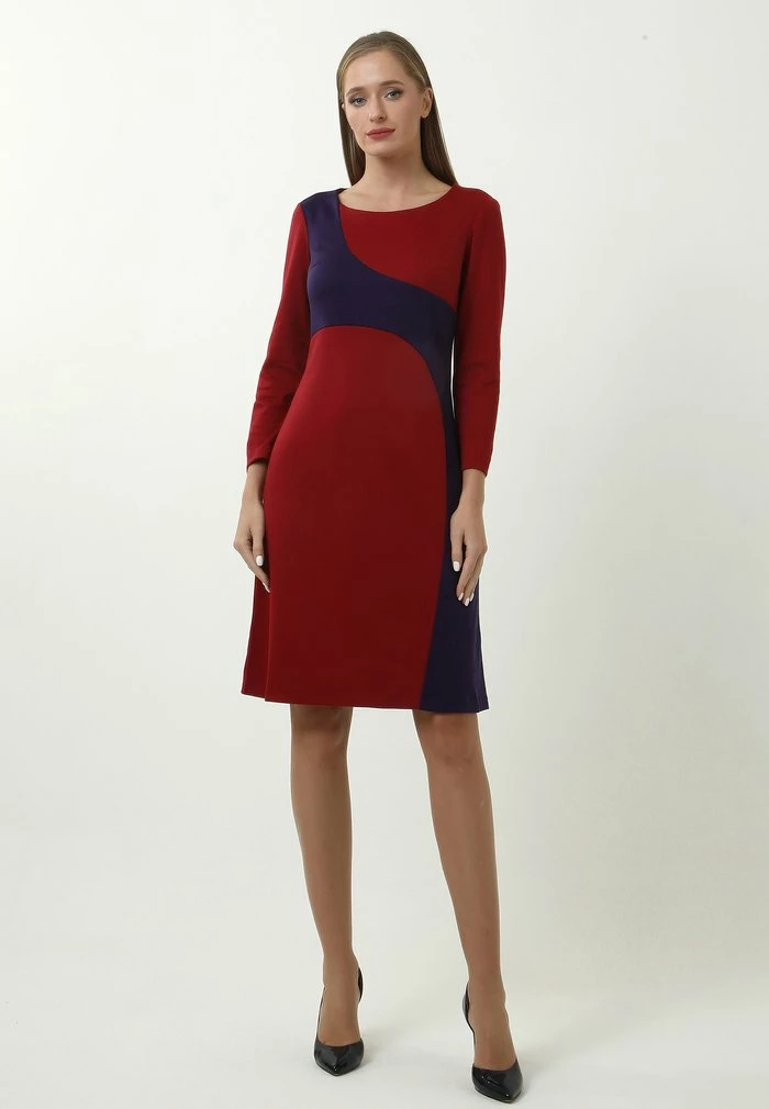 Madam-T OVARA - Robe De Jour - Flieder, Weinrot 2 Madam-T OVARA - Robe De Jour - Flieder, Weinrot – Image 2