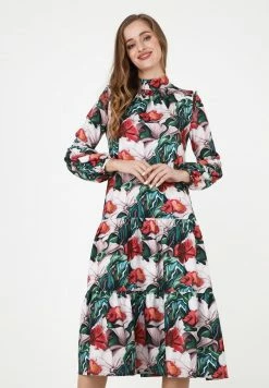 Madam-T PAOLINA - Robe De Jour - Pink Green