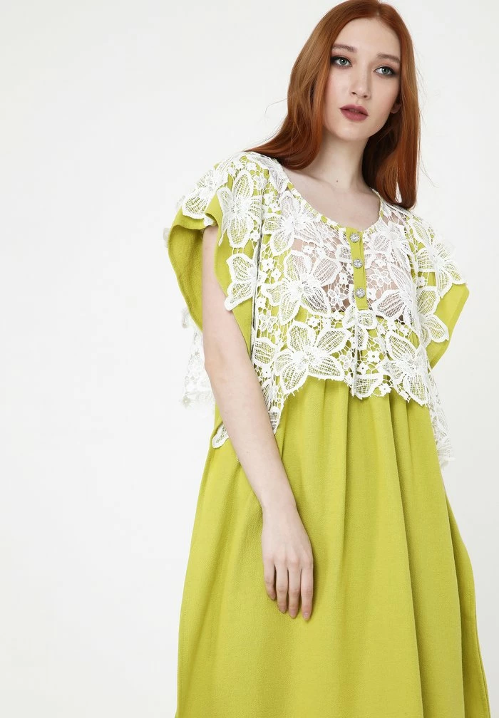 Madam-T SOMMER VEGNA - Robe De Jour - Senf 4 Madam-T SOMMER VEGNA - Robe De Jour - Senf – Image 4