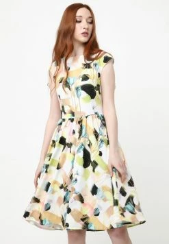 Madam-T Robe De Jour - Beige Hellgrün