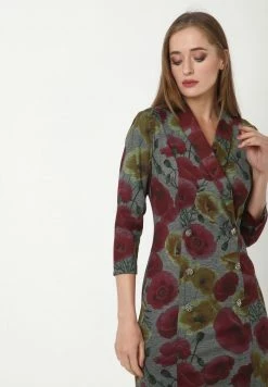 Madam-T KONTATA - Robe Fourreau - Grau, Senf -Madam-T Soldes 2022 cf3f9eb6b1fb47f18924cb1b7b4c7618