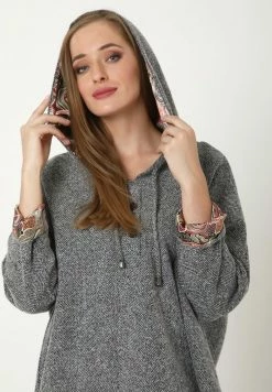 Madam-T ROCHEL - Sweat à Capuche - Schwarz Weiß -Madam-T Soldes 2022 cfcf597cc812492d9f765273ed246df6