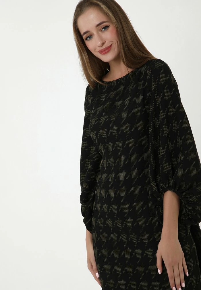 Madam-T ULANA - Robe De Jour - Schwarz/khaki 5 Madam-T ULANA - Robe De Jour - Schwarz/khaki – Image 5