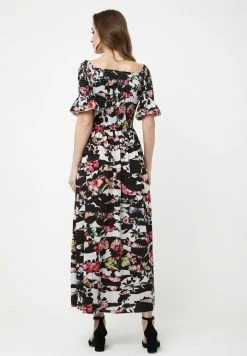 Madam-T Robe Longue - Weiß/schwarz -Madam-T Soldes 2022 d00c4926bd434e9bb2be142e40713b79