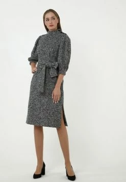 Madam-T MARENA - Robe De Jour - Grau, Silbrig -Madam-T Soldes 2022 d04cd183684a40528bb066d2c913b35d