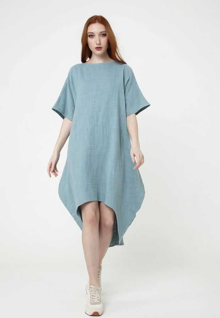 Madam-T ASHLEY - Robe De Jour - Blue Grey 2 Madam-T ASHLEY - Robe De Jour - Blue Grey – Image 2