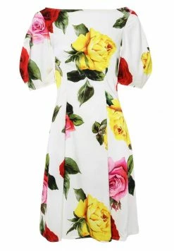 Madam-T Robe De Jour - Weiß, Gelb -Madam-T Soldes 2022 d092ca3d2e13407994ee7d6b27719ba6