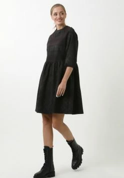 Madam-T ADAMASA - Robe De Jour - Schwarz/pflaume -Madam-T Soldes 2022 d0dea8b8c7b74288a633dc6cac7657e9