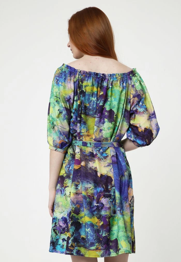 Madam-T GREENELLA - Robe De Jour - Multi Coloured 3 Madam-T GREENELLA - Robe De Jour - Multi Coloured – Image 3