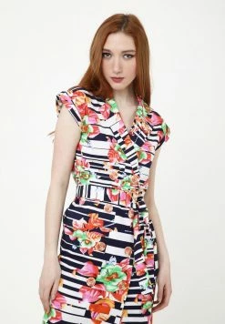 Madam-T ATERATA - Robe De Jour - Blau, Rosa -Madam-T Soldes 2022 d14909298ebd49b989cbba0ca466b252