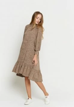 Madam-T PALIANA - Robe De Jour - Dunkelbeige