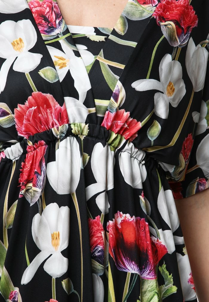 Madam-T LESTRA - Robe De Jour - Schwarz/ Khaki 7 Madam-T LESTRA - Robe De Jour - Schwarz/ Khaki – Image 7