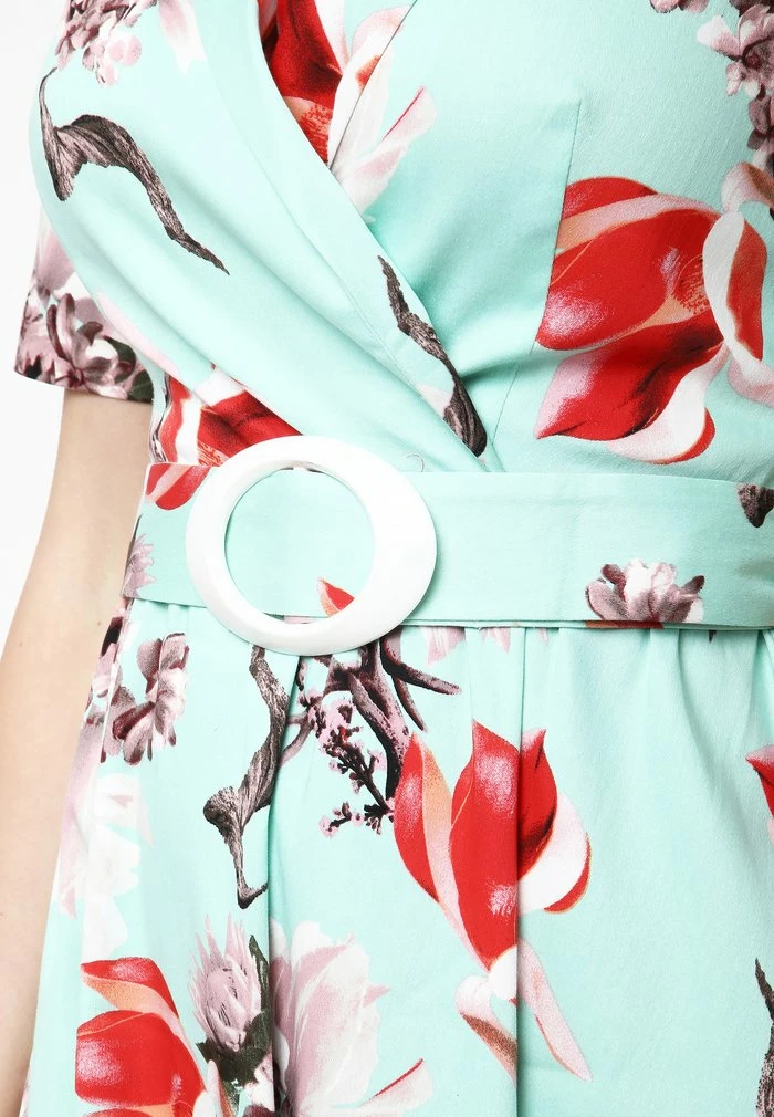 Madam-T NENSI - Robe De Jour - Ro/ Hellgrün 7 Madam-T NENSI - Robe De Jour - Ro/ Hellgrün – Image 7